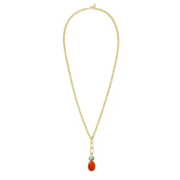 Roxanne Assoulin The Semi Precious Stone Necklace Gold-tone - Picture 4 of 4